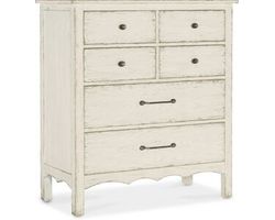 Americana Six-Drawer Chest (time worn white finish) 7050-90110-02