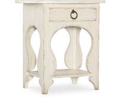 Americana One-Drawer Oval Nightstand (time worn white finish) 7050-90115-02