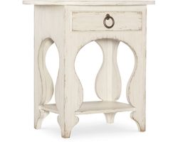 Americana One-Drawer Oval Nightstand (time worn white finish) 7050-90115-02