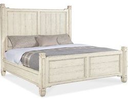 Americana Queen Panel Bed (time worn white finish) 7050-90250-02