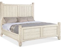 Americana California King Panel Bed (time worn white finish) 7050-90260-02