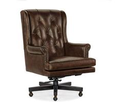 Charleston Executive Leather Swivel Tilt Chair (cocoa) EC110-088