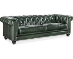 Charleston 96&quot; Tufted Leather Sofa SS198-03-029