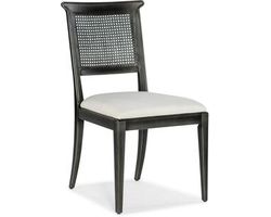 Charleston Upholstered Seat Side Chair (garden gate black finish) 6750-75410-95