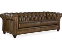 Chester 94&quot; Tufted Stationary Sofa (tianran nature leather) SS195-03-083