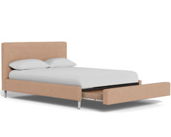 Auremo Queen or King Complete Bed with Drawer Storage (44" or 54" headboard height) +175 colors