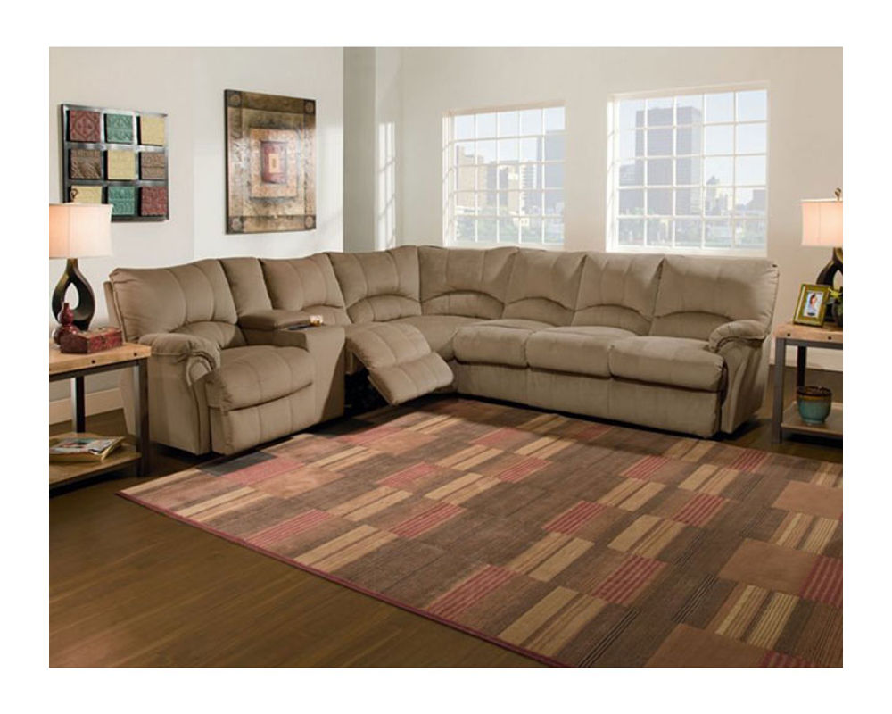 Leather Sectional Sleeper Sofa With Recliners Baci Living Room