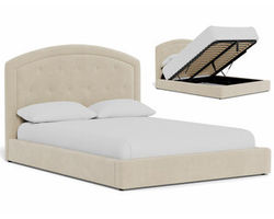 Brook Full Queen or King Complete Bed with Lift Storage (49&quot; or 59&quot; headboard height) +175 colors