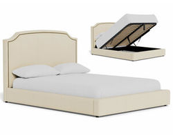 Arbor Full Queen or King Complete Bed with Lift Storage (49&quot; or 59&quot; headboard height) +175 colors