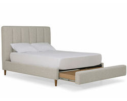 Verttia Queen or King Complete Bed with Drawer Storage (54&quot; or 64&quot; headboard height) +175 colors