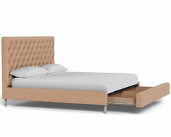 Vineyard Queen or King Complete Bed with Drawer Storage (54&quot; or 64&quot; headboard height) +175 colors