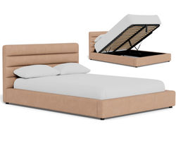 Novella Full Queen or King Complete Bed with Lift Storage (39" or 49" headboard height) +175 colors
