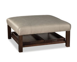 Lawrence L0246 Square Cocktail Ottoman (+40 top-grain leathers) 42"