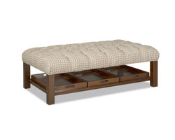 Linda 0346 Rectangular Cocktail Ottoman (+100 performance fabrics) 33" x 58"