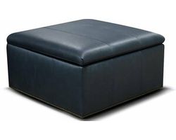 Hendrix 7650 Leather Storage Ottoman - 36&quot; Square (+100 fabrics)