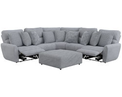 Majesty 336 Power Reclining Sectional - Heavy Weight - 400 lb. per recliner  (+2 colors)