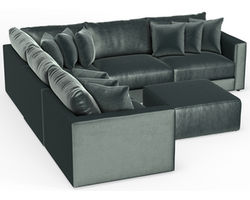 Remington 2245 Stationary Sectional (+2 colors) extra wide