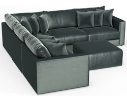 Remington 2245 Stationary Sectional (+2 colors) extra wide