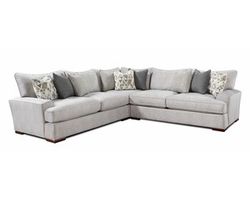 Alton Silver Three Piece Sectional (Includes pillows)