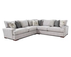 Alton Silver Three Piece Sectional 2000 (Includes pillows)