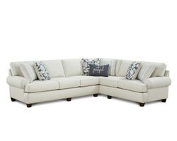 Awesome Oatmeal Two Piece Sectional (performance fabric) 120" x 95" 