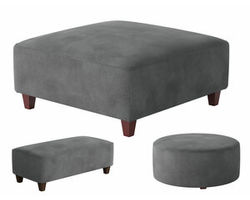 Bella Asphault Cocktail Ottomans (square - round - rectangular) your choice