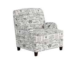 Francaise Ebony Accent Chair - 01-02-C (Performance fabric)