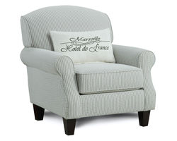 Ticking Stripe Ebony Accent Chair - 532-KP