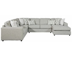 Durango Foam Four Piece Chaise Sectional - performance fabric (includes pillows)