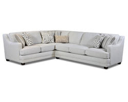 Durango Pewter Two Piece Sectional (includes pillows) - performance fabric