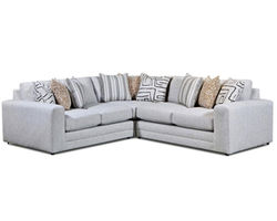 Durango Pewter Three Piece Sectional (includes pillows) - performance fabric