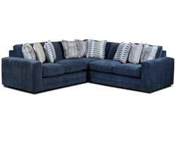 Elise Ink Three Piece Sectional  - 106" x 106" (includes pillows)