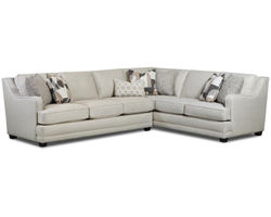 Gold Rush Antique Two Piece Sectional (Includes pillows) 126" x 96"