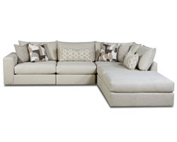 Gold Rush Antique Five Piece Sectional (includes pillows) 103" x 101.5"