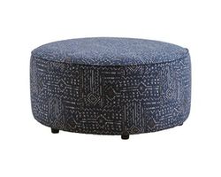 Calculate Denim 39&quot; Round Cocktail Ottoman - 140