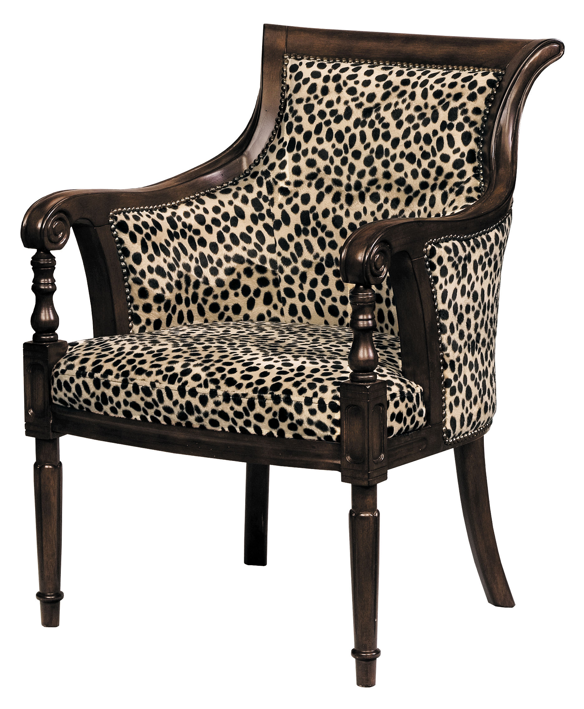 Lena Animal Print Accent Chair Sofas and Sectionals