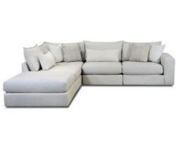 Hogan Cotton Five Piece Sectional 7004 (includes pillows) performance fabric - 103" x 101.5