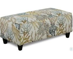 Coral Reef Rectangular Caribbean 24&quot; x 49&quot; Cocktail Ottoman - 100 (in stock)