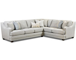 Limelight Mineral Two Piece Sectional 7000 (includes pillows) performance fabric - 124" x 96"