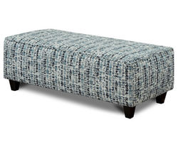 Highrise Indigo 24&quot; x 49&quot; Rectangular Cocktail Ottoman (performance fabric)