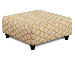 Cash Citrine 38&quot; Square Cocktail Ottoman - 109