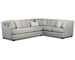 Missionary Raffia Two Piece Sectional (includes pillows) performance fabric - 124&quot; x 96&quot;