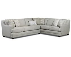 Missionary Raffia Two Piece Sectional  7000 (includes pillows) performance fabric - 124" x 96"