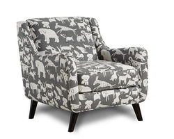 Doggie Graphite Accent Chair 240 (performance fabric)