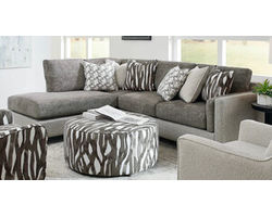 Satisfaction Artesia Ash Two Piece Chaise Sectional (performance fabric)