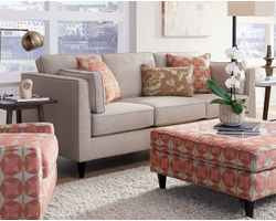Starter Jute 87" Sofa 17-00KP (Includes pillows) Performance fabric