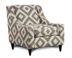 Square Charcoal Accent Chair - 592 (Performance fabric)