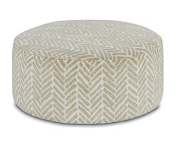 Passageway Vanilla 39&quot; Round Cocktail Ottoman - 140