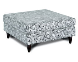 Faux Skin Carbon 38&quot; Square Cocktail Ottoman - 170 (Performance fabric)