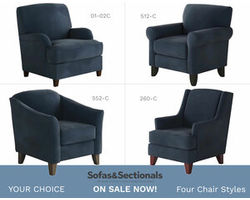 Bella Midnight Accent Chairs (four styles available)